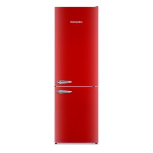 Montpellier MAB386R Retro No Frost Fridge Freezer in Red