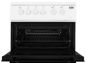 Beko KD533AW 50cm Twin Cavity Electric Cooker - White - Image 4