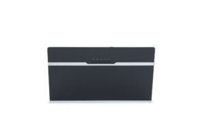 Montpellier MHD650BK 60cm Slanted Black Glass Hood