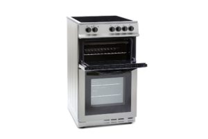 Montpellier MDC500FS 50cm Double Oven in Silver