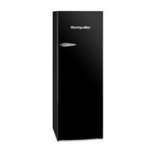 Montpellier MAB341K Retro Fridge Freezer in Black - Image 2