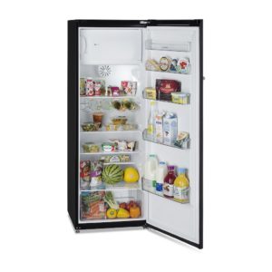 Montpellier MAB341K Retro Fridge Freezer in Black - Image 3