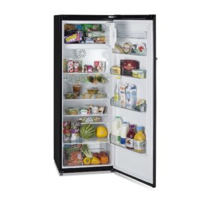 Montpellier MAB341K Retro Fridge Freezer in Black - Image 5