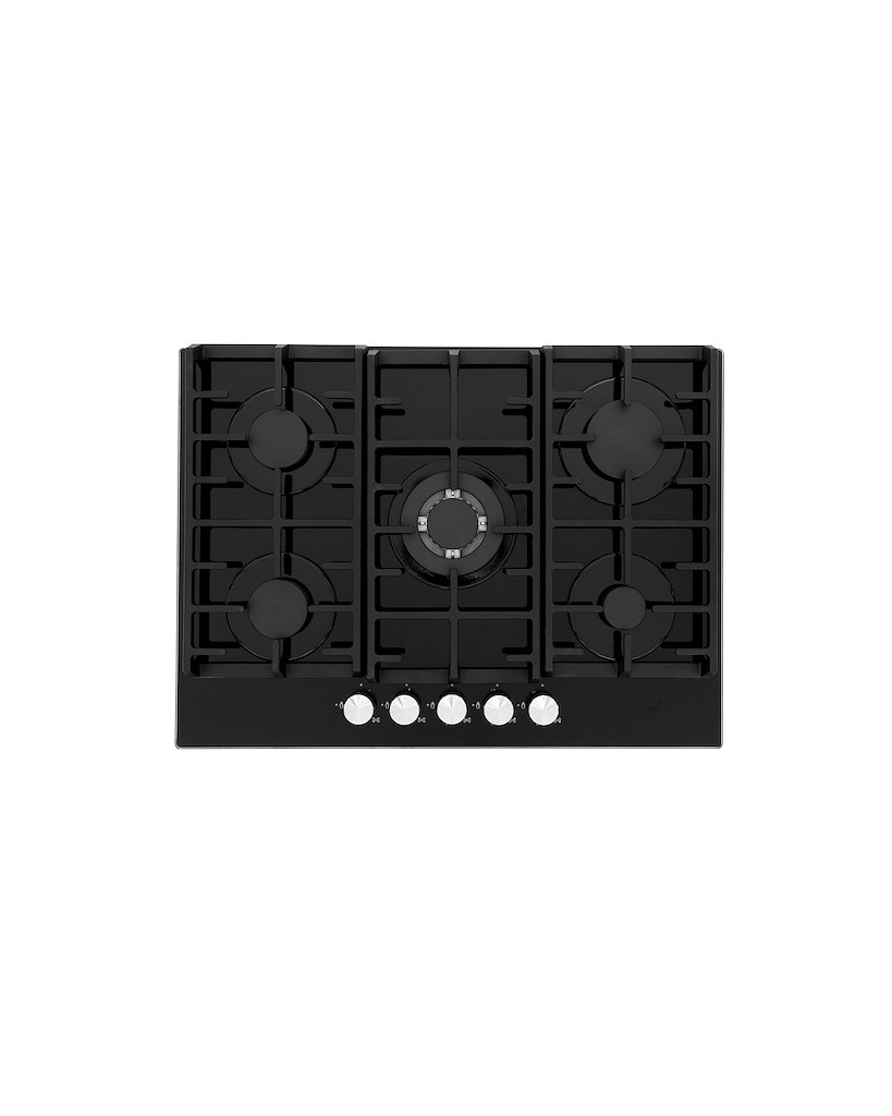 Montpellier MGH75BG 70cm Gas on Glass Black Hob - Image 2