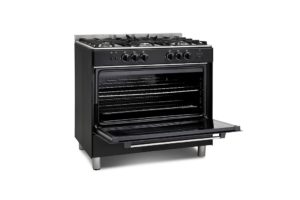 Montpellier MR91GOK Gas Range Cooker in Black - Image 2