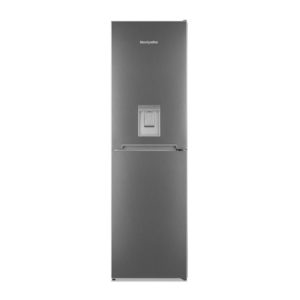 Montpellier MFF185DX 50/50 Frost Free Fridge Freezer in Inox with Water Dispenser