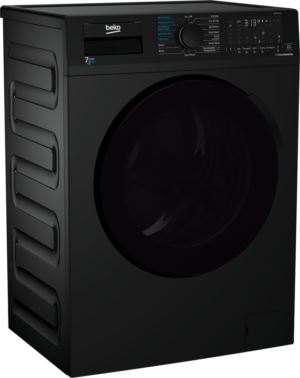 Beko WDL742431B 7kg Wash + 4kg Dry Freestanding Washer Dryer - Black - Image 2