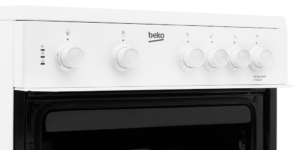 Beko KTC611W 60cm Twin Cavity Electric Cooker - White - Image 4