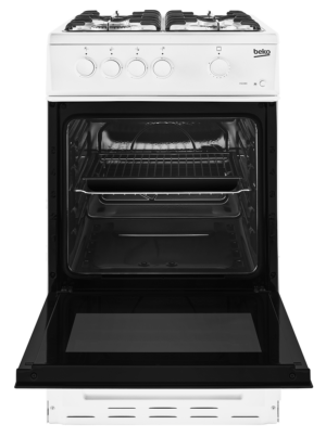 Beko KSG580W 50cm Freestanding Gas Single Cavity Cooker - White - Image 2