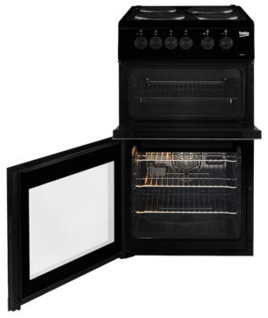 Beko KD533AK 50cm Twin Cavity Electric Cooker - Black - Image 2