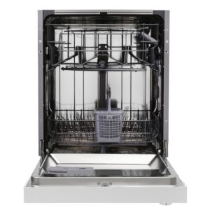 Montpellier MDI655W Full Size 60cm Semi Integrated Dishwasher in White - Image 2