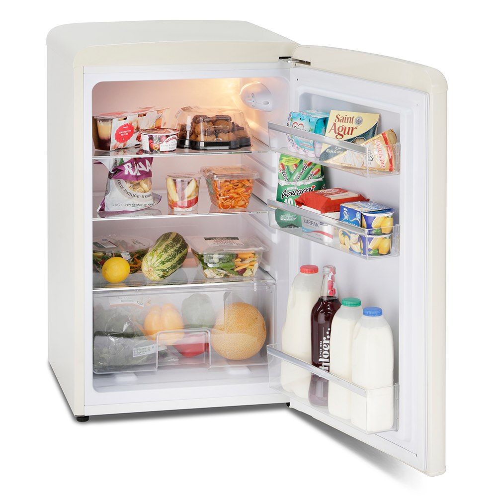 Montpellier MAB2055C Retro Larder Fridge in Cream - Image 3
