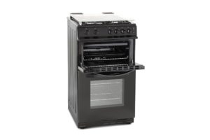 Montpellier MDG500LK 50cm Gas Double Oven in Black - Image 2