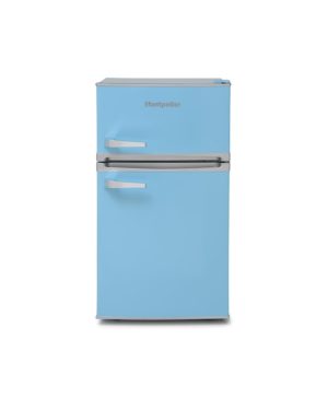 Montpellier MAB2035PB Undercounter Retro Fridge Freezer in Pastel Blue - Image 2