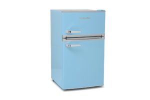 Montpellier MAB2035PB Undercounter Retro Fridge Freezer in Pastel Blue - Image 3