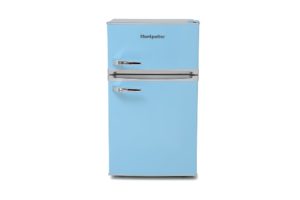 Montpellier MAB2035PB Undercounter Retro Fridge Freezer in Pastel Blue - Image 4