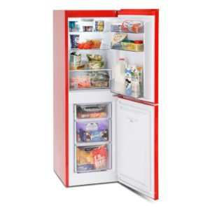 Montpellier MAB145R Retro Fridge Freezer in Red - Image 3