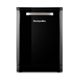 Montpellier MAB1353K 60cm Full Door Retro Style Dishwasher in Black