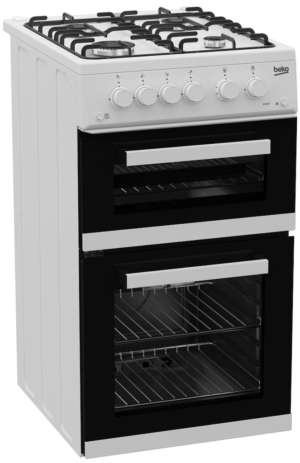 Beko KDG583W 50cm Freestanding Gas Cooker with Gas Grill - White - Image 2