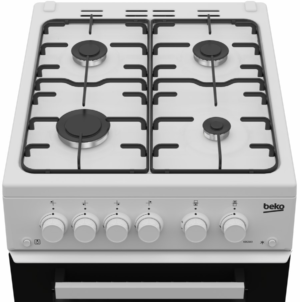 Beko KDG583W 50cm Freestanding Gas Cooker with Gas Grill - White - Image 3