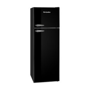 Montpellier MAB346K Retro Top Mount Fridge Freezer in Black - Image 2