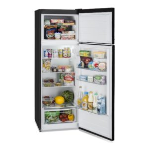 Montpellier MAB346K Retro Top Mount Fridge Freezer in Black - Image 4