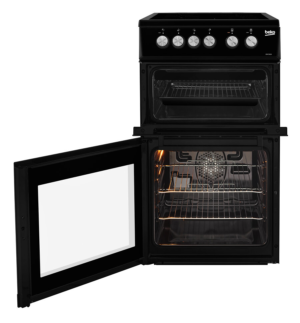 Beko KDVC563AK 50cm Double Oven Electric Cooker - Black - Image 2