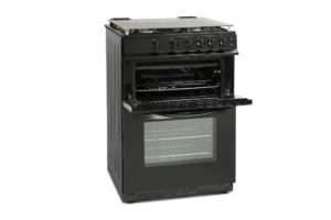 Montpellier MDG600LK 60cm Gas Double Oven Cooker in Black