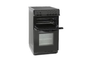 Montpellier MDC500FK 50cm Double Oven in Black