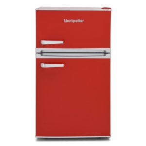 Montpellier MAB2035R Undercounter Retro Fridge Freezer in Red