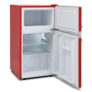 Montpellier MAB2035R Undercounter Retro Fridge Freezer in Red - Image 2