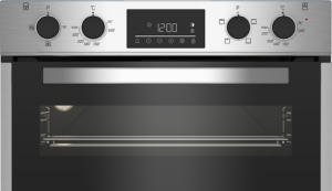 Beko BBTF26300X 72cm Built-Under Double Fan Oven featuring Touch Controls - Stainless Steel - Image 3