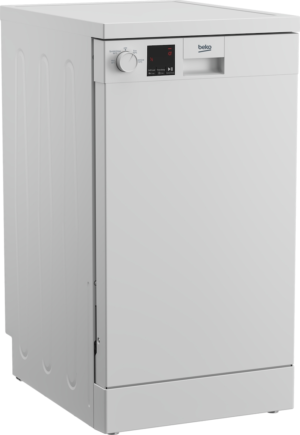 Beko DVS04X20W Freestanding Slimline Dishwasher - White - Image 2