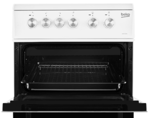 Beko KDVC563AKW 50cm Double Oven Electric Cooker - White - Image 4