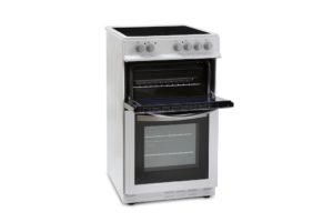 Montpellier MDC500FW 50cm Double Oven in White