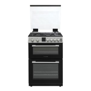 Montpellier MDOG60LS 60cm Double Gas Cooker in Silver