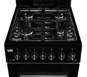 Beko KA52NEK Freestanding Gas Single Oven Cooker - Black - Image 3