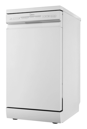 Midea MDWEF1034C(W)-WG-UK 10 Place Setting Freestanding Slimline 45cm Dishwasher - White - Image 2