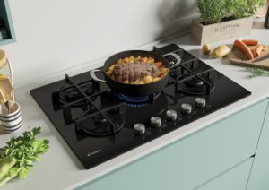 Candy CVG74WPB 75cm Gas Hob - Image 2