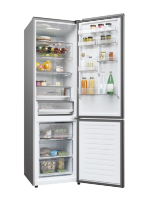 Haier HDPW5620ANPD Fridge Freezer - Platinum Inox - A Rated - Image 3