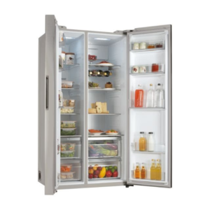 Haier HSW59F18DNMM Freestanding Fridge Freezer - Inox - D Rated - Image 3