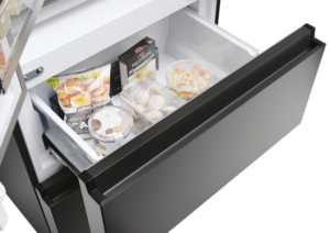 Haier HFR5719EWPB French Door Fridge Freezer - Slate Black - E Rated - Image 4