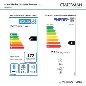 Statesman BU60FZ4E 60cm Integrated Undercounter Freezer - Image 5