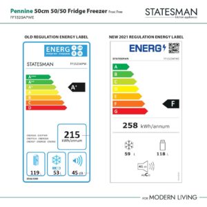 Statesman FF1525APWE 54cm Wide 50/50 Frost Free Fridge Freezer - Image 5