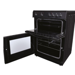 Statesman 60cm Double Oven Electric Ceramic Cooker - Black - Image 2