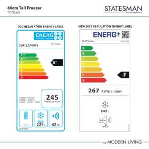 Statesman TF170LWE 60cm Tall Freezer - Image 4