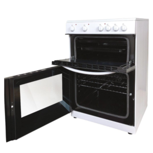 Statesman 60cm Double Oven Electric Ceramic Cooker - White - Image 2