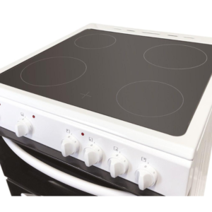 Statesman 60cm Double Oven Electric Ceramic Cooker - White - Image 3