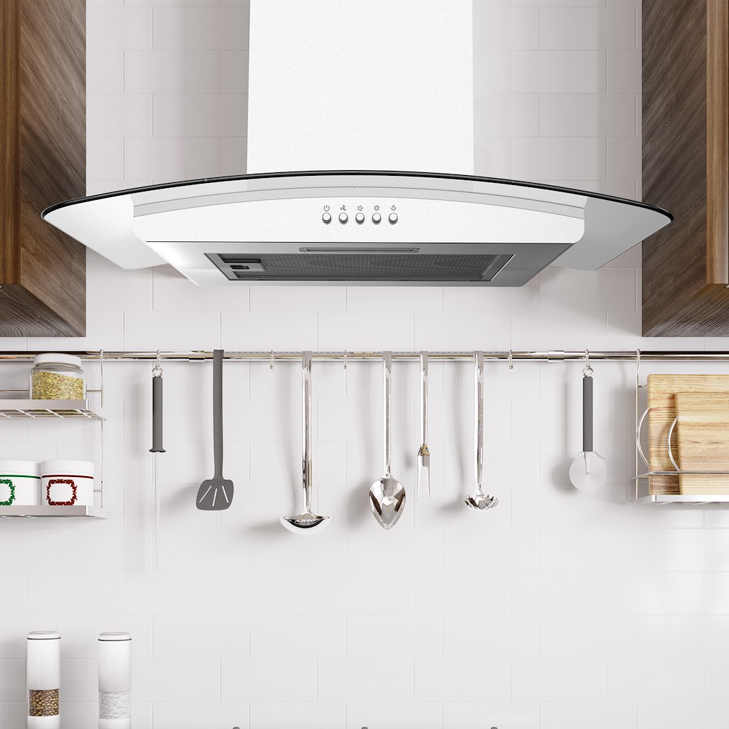 Statesman CGH60GS 60cm Chimney Cooker Hood Curved Glass - Image 2