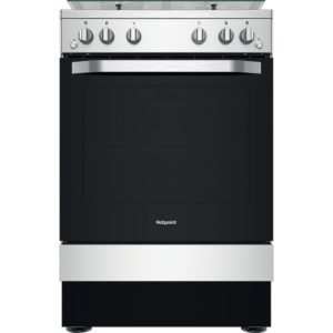 Hotpoint HS67G2PMX/UK Gas Single Cooker - Silver